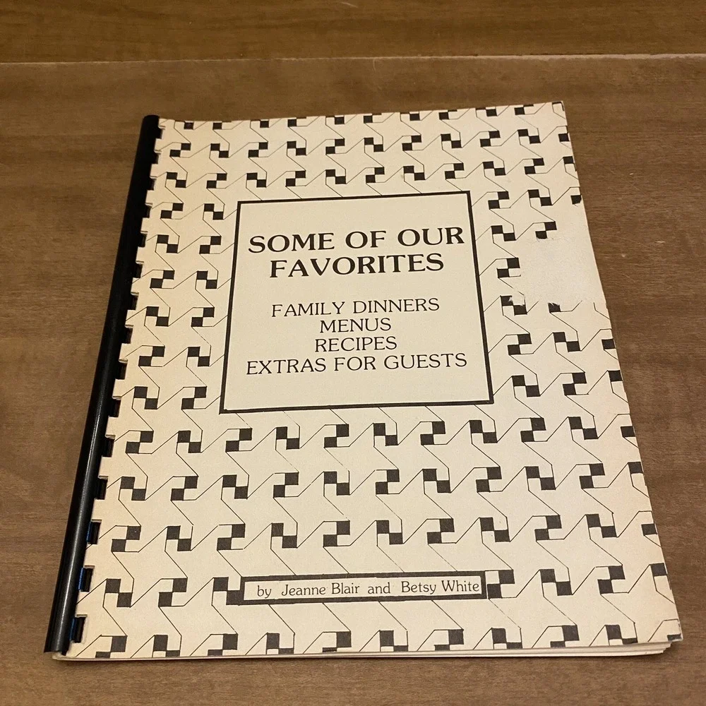 Some Of Our Favorites Local Comb Cookbook Jeanne Blair Betsy White Vintage